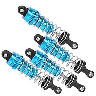 Imagem de LZKW Óleo de amortecedor RC, amortecedores de liga de alumínio para carros RC MN86 MN86S MN86K MN86KS 1/12 RC (azul)