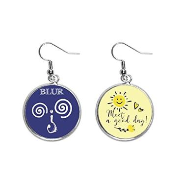 Imagem de Dizzy Blue Emotion, ponto de interrogação gota, sol, flor, brinco, joias, moda