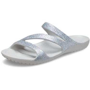 Imagem de CROCS Kadee Ii Glitter Sandal W - Silver - W6 , 207315-040-W6, Unisex Adult , Silver , W6