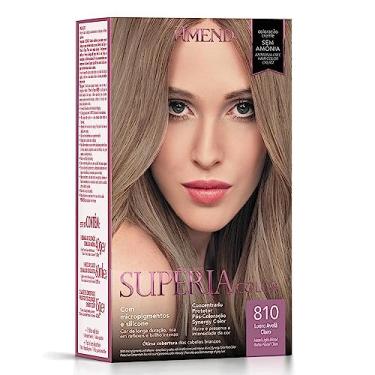 Imagem de Kit Banho De Brilho Amend Supéria Color, 100g, Sem Amônia, Condiciona Os Fios Realçando A Cor, Brilho Intenso E Vitalidade Aos Cabelos, Sem Amônia E Sem Oxidantes (810 Louro Avelã Claro)