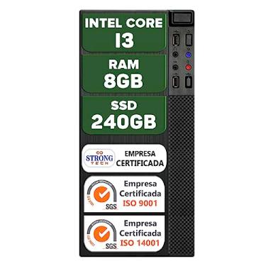 Imagem de Computador Pc Intel Core i3 8GB SSD 240GB Hdmi Cpu Desktop Strong Tech