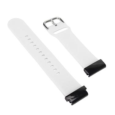 Imagem de Correia de Relógio, à Prova de Suor 26 Mm à Prova d'água Silicone Correia de Relógio Macia para Exercícios para Relógios Esportivos (Branco)