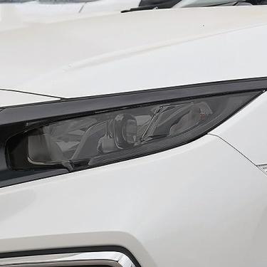 Imagem de LAVIYE Farol do carro película protetora fumaça preto adesivo transparente TPU, para Honda Civic Fit Accord HRV CR-V