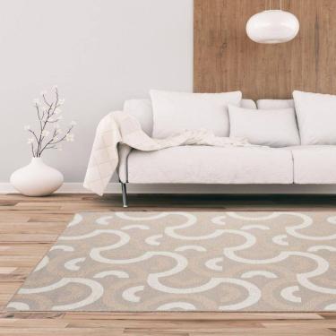 Imagem de Tapete 2,50 x 2,00 Medialuna São João Bege com Cinza