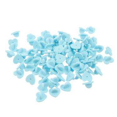 Imagem de KJHBV 100 Peças Fivela De Borboleta Alfinetes Nas Costas Broche Nas Costas Fivelas De Borboleta Broche Ganchos Tachinhas De Gravata Com Crachás Amarrar Acessórios Borracha Atras Do
