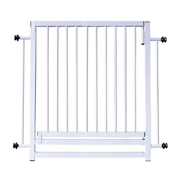 Imagem de Portão Grade para Porta Cachorros Pet Crianças Bebê Reforçad0 100cm Linha Premium (Branco) - E-FCS Store