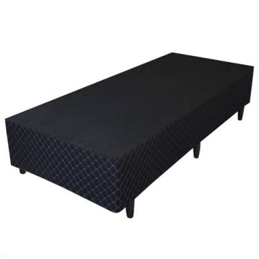 Imagem de Cama Box Base Sommier Solteiro Umaflex Veneza Revestimento Poliéster Resistente 42x88x188cm