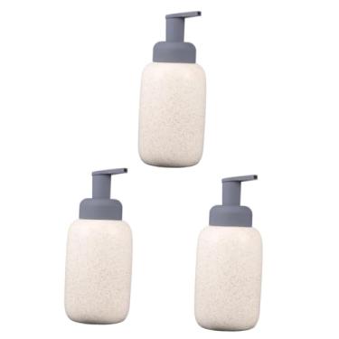 Imagem de IMIKEYA 3 pçs dispensador de sabão de banheiro dispensador de espuma de espuma de espuma de viagem garrafa de espuma jogos shampoo idoso recipiente buraco cosméticos garrafa de armazenamento cerâmica