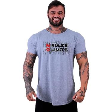Imagem de Camiseta Longline Masculina MXD Conceito Estampa Caveira Skull Academia No Limits Bodybuilder (EG, Opção 04)