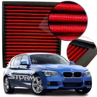 Imagem de Filtro de Ar Esportivo Inbox Compatível com Bmw 120I 118I 116I Ano 2012 a 2016 motor 2.0 16v e 1.6 Turbo Fluxo Rs Filter Lavável reutilizave TwinPower Sport GP ActiveFlex M Bi