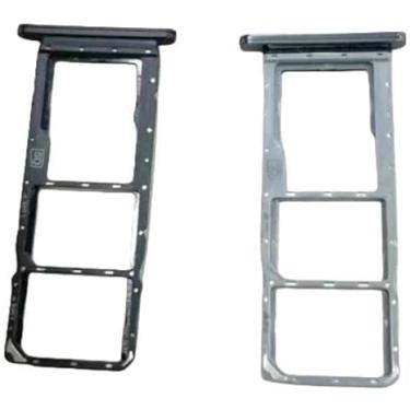 Imagem de SHOWGOOD para Nokia 6.2/7.2 Bandeja de cartão SIM adaptador de slot para cartão SIM e suporte de bandeja de cartão micro SD (preto)