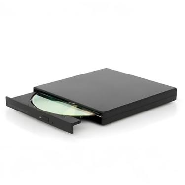 Imagem de gingo Leitor de CD DVD externo, USB fino, portátil, CD-ROM, DVD+/-RW, gravador de CD, gravador de CD e gravador de disco óptico para laptop, desktop, Windows 11/10/8/7, Linux OS Mac