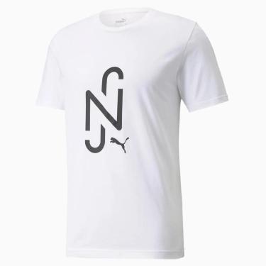 Imagem de Camiseta Puma Neymar Jr. Goal Casuals Masculina - Branco - G-Masculino
