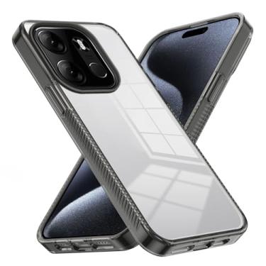 Imagem de Caso de capa de telefone de proteção Crystal Clear compatível com Tecno Spark Go 2023/Infinix Smart 7 Case, PC acrílico rígido, capa traseira protetora ultrafina, capa anti-riscos com absorção de choq