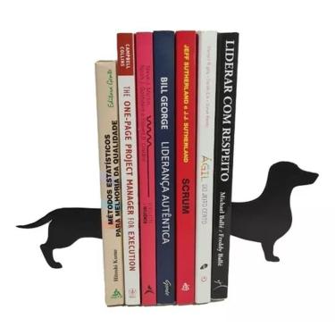 Imagem de Bibliocanto Em L Suporte Apoio Livro Game Dvd Aparador Cor Cachorro - preto