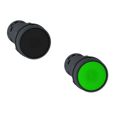 Imagem de Botão Comando 22MM 1NA+1NF Preto XB7NA - Schneider Preto XB7NA25