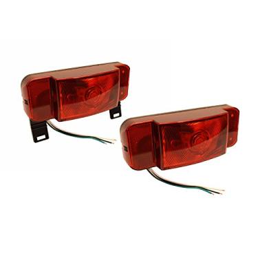 Imagem de Optronics Um par de luzes traseiras de RV com combinação de perfil baixo L.E.D. (RVSTLB6061-KIT) - Base preta