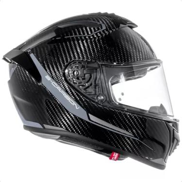 Imagem de Bieffe Capacete Moto Premium B-carbon C-six (62) para Motoristas de Motocicleta, Unissex-Adultos