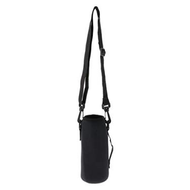Imagem de LEIPUPA Capa de garrafa de água esportiva isolada Cooler Carrier preto - 750 ml