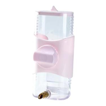 Imagem de Generic Bebedor de pássaros para, conveniente, automático, resistente, garrafa potável, capacidade de 300ml, para, pequeno, animal de, ROSA