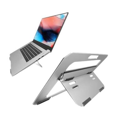 Imagem de Suporte Dobrável para Laptop, Suporte de Metal Ajustável para Computador, Suporte para Laptop Portátil, Suporte para Laptop para Laptops Com Menos de 14 Polegadas