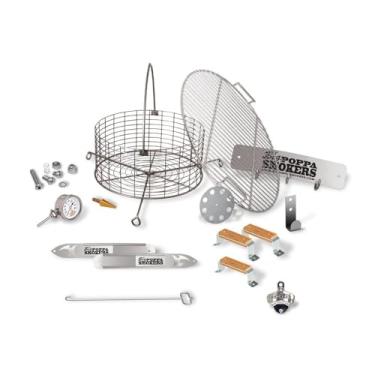 Imagem de Kit de defumador de tambor faça você mesmo da Big Poppa - Converta um tambor de 55 galões em uma churrasqueira premium - Liberte seu Pitmaster interior e crie sua configuração de churrasco