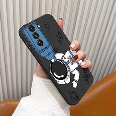 Imagem de Astronauta com capa de telescópio para Samsung Galaxy S21 S20 FE S10 S10e Note 20 ultra 10 9 Plus Pro Capa de telefone macio à prova de choque, preta1, para Note20Ultra
