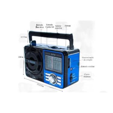 Imagem de Rádio AM/FM/SW - MOD. D-F10 - GRASEP