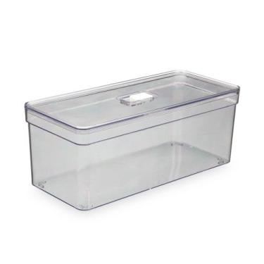 Imagem de Organizador Retangular Grande Porta Ovos Alimentos 1 UNIDADE - PLASTUT