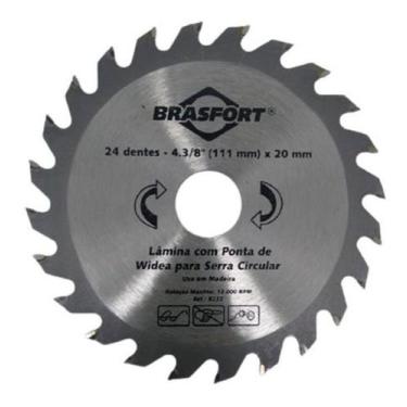 Imagem de Disco Serra Lamina Widea 4.3/8 X 24 dentes para madeira - Brasfort