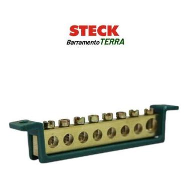 Imagem de Barramento Steck Terra 8 Terminais 89mm Sbt8