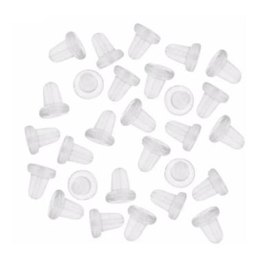 Imagem de Tarracha Silicone Transparente 6mm - 300 Unid. - Lns