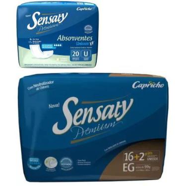 Imagem de Kit Fralda e Absorvente Sensaty Premium - Capricho, EG/18
