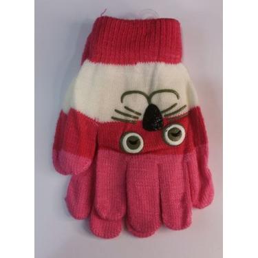 Imagem de Luva infantil Proteção Frio inverno gatinha Quente 3 a 8 anos - HHW, P