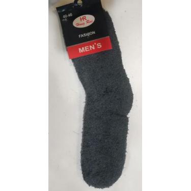 Imagem de Meia Pelúcia masculino Quente Inverno Felpuda Grande lisa Proteção Fri