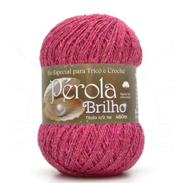 Imagem de Linha Pérola Brilho 460m - Barbantes São João, 19 - PINK/DOURADO