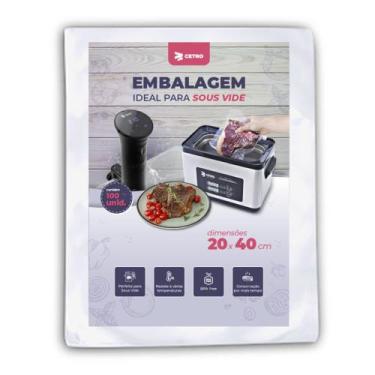 Imagem de Embalagem Sous Vide 20x40 - 100 Unidades - Cetro