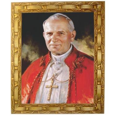 Imagem de Quadro São João Paulo I I,, Mod. 02, Tam. 30x25cm. Angelus