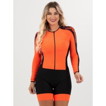 Imagem de Macaquinho De Ciclismo Feminino - Forro GEL - Manga Longa Impulse Lara