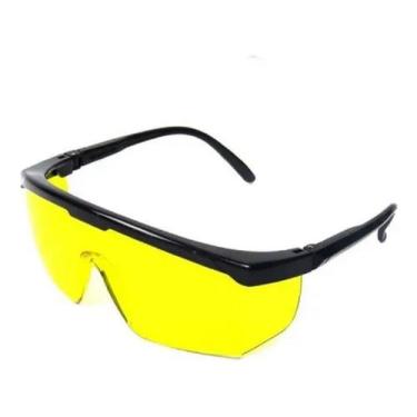 Imagem de Oculos Proteção Epi Segurança Ajustavel 20 Pçs - Poli-Ferr, amarelo am