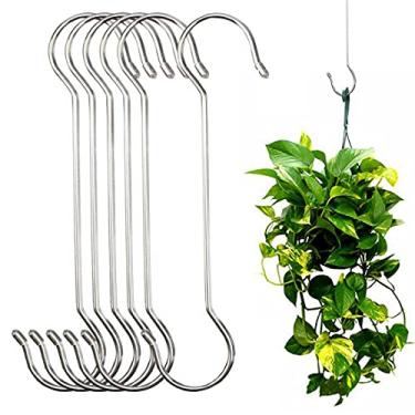 Imagem de K Y KANGYUN Ganchos de metal de 30,5 cm para pendurar em forma de Natal – Gancho extra grande resistente, para utensílios de cozinha, plantas, loja de roupas, gancho de jardim, hotéis, barracas e