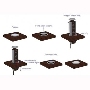 Imagem de Torre Multiplug Com 3 Tomadas Para Uso Doméstico - Renna, Unico