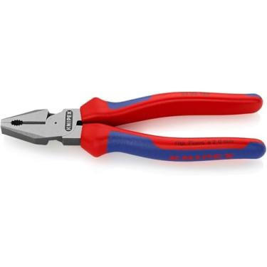 Imagem de Knipex Alicate de combinação de alta alavancagem 02 02 180 SB 18 cm com cabo macio