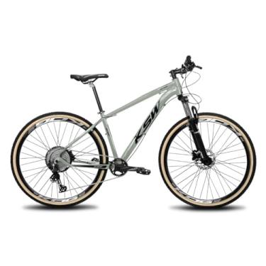 Imagem de Bike Aro 29 MTB KSW 12v Ponta Quadrada Hidráulicos Trava,15,Cinza Porsche
