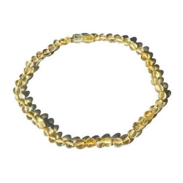 Imagem de Colar de Âmbar Báltico Limão Polido para Bebê - Âmbar Original