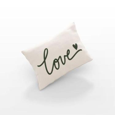 Imagem de Almofadas Baguete Cheia Decorativa - Love  - Gratidão com Zíper Enchim