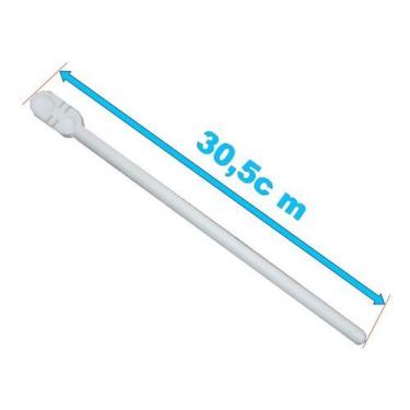 Imagem de 10 X Poleiro Tipo Italiano Branco Peq 30,5 Cm - Animalplast 