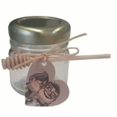 Imagem de potinho para mel lembrancinha  casamento  noivado chá panela 10 pçs - 