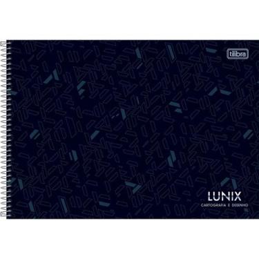 Imagem de Caderno de Desenho e Cartográfia CD Lunix 60 Folhas Tilibra, PRETO
