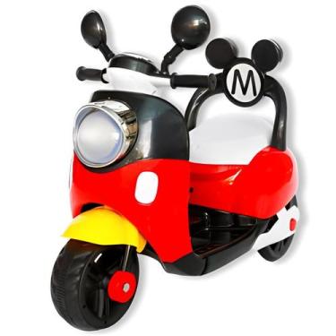 Imagem de Mini Moto Triciclo Elétrico Infantil Crianças Mickey - 7893225245065